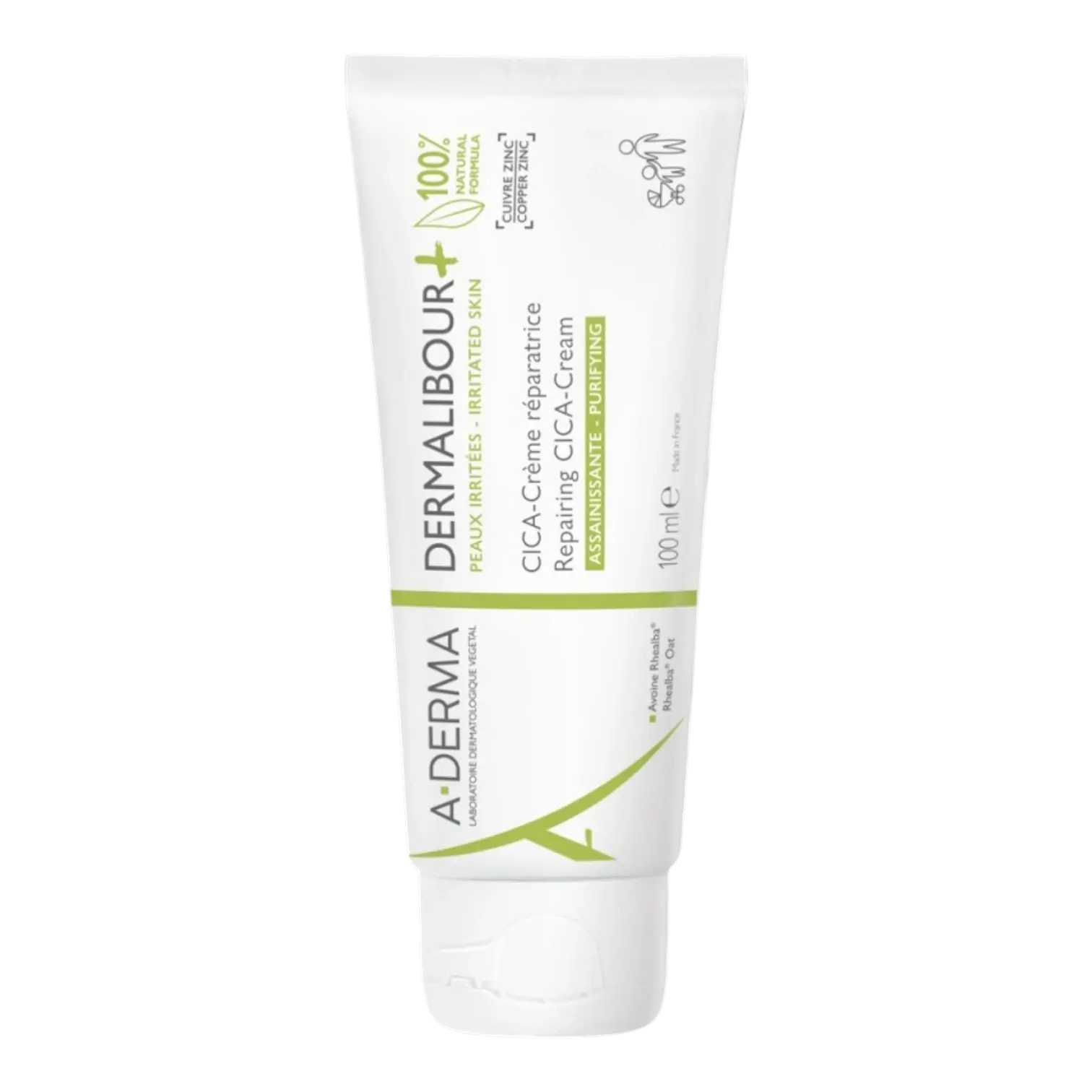 Tube de crème réparatrice A-DERMA Dermalibour+ CICA