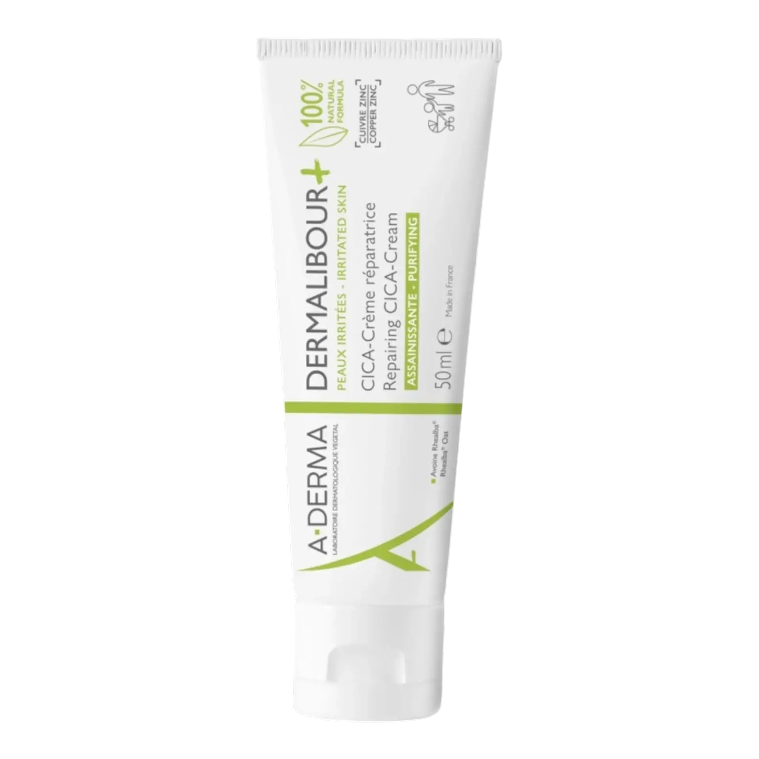 Tube de crème A-DERMA Dermalibour+ CICA Réparatrice Assainissante