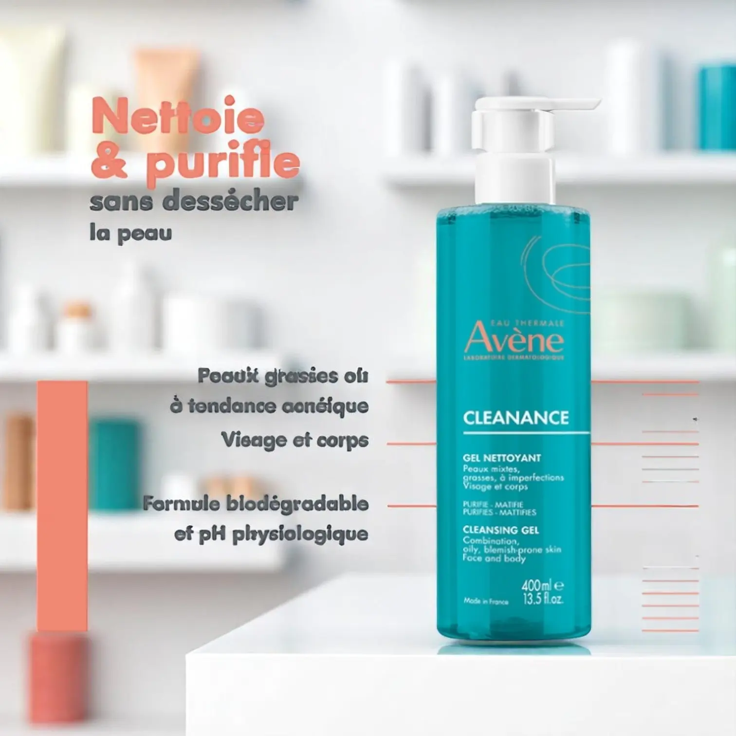 Flacon du Gel Nettoyant Cleanance d'Avène