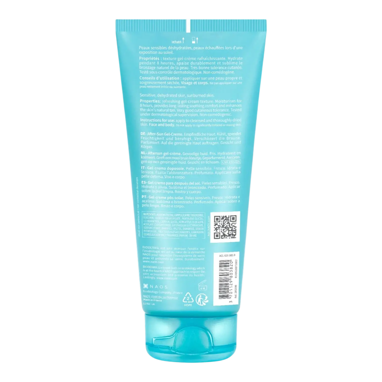 Tube de Bioderma Photoderm Gel-crème Après-Soleil