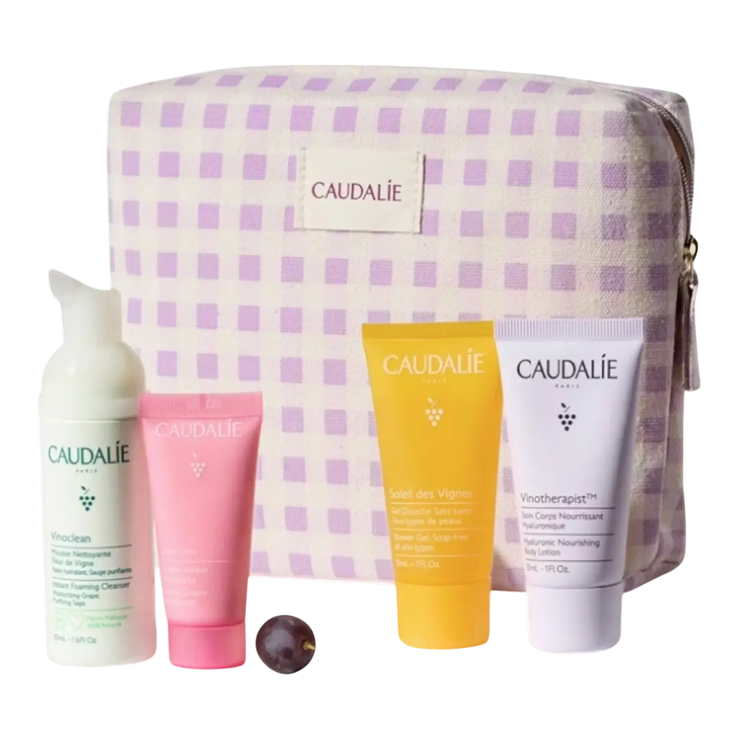 Trousse Caudalie Les Essentiels de Voyage avec ses 4 produits