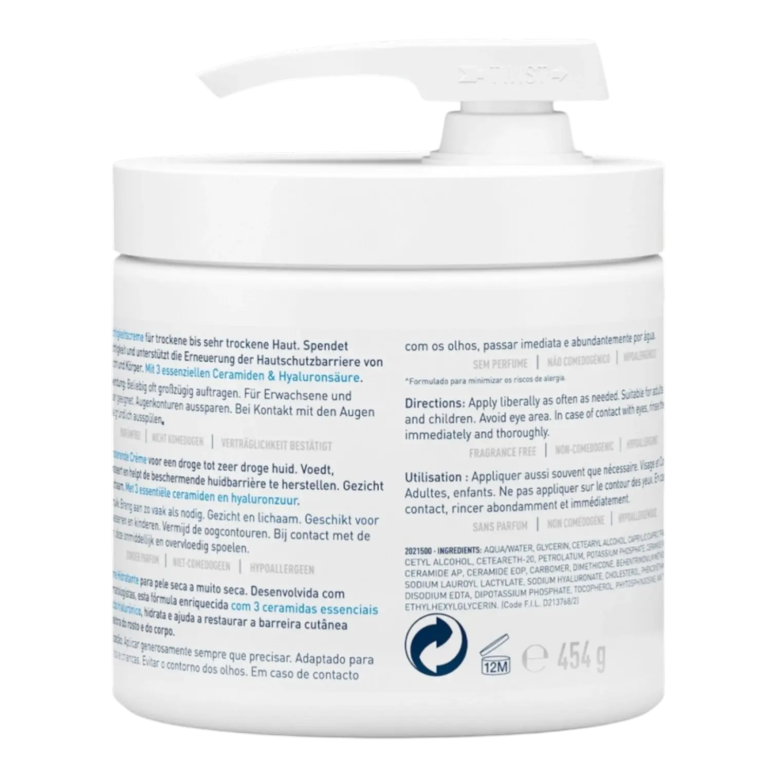 Pot de CeraVe Baume Hydratant