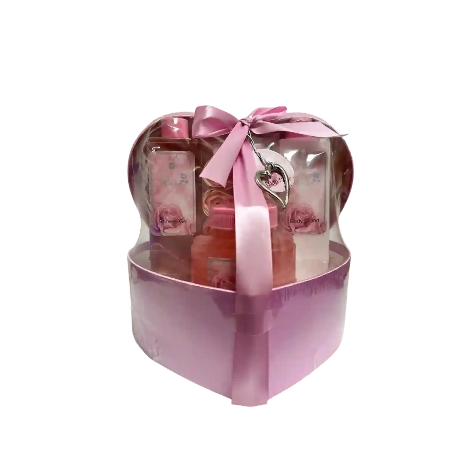 Coffret Bain Cœur Cascade Rose Tentation