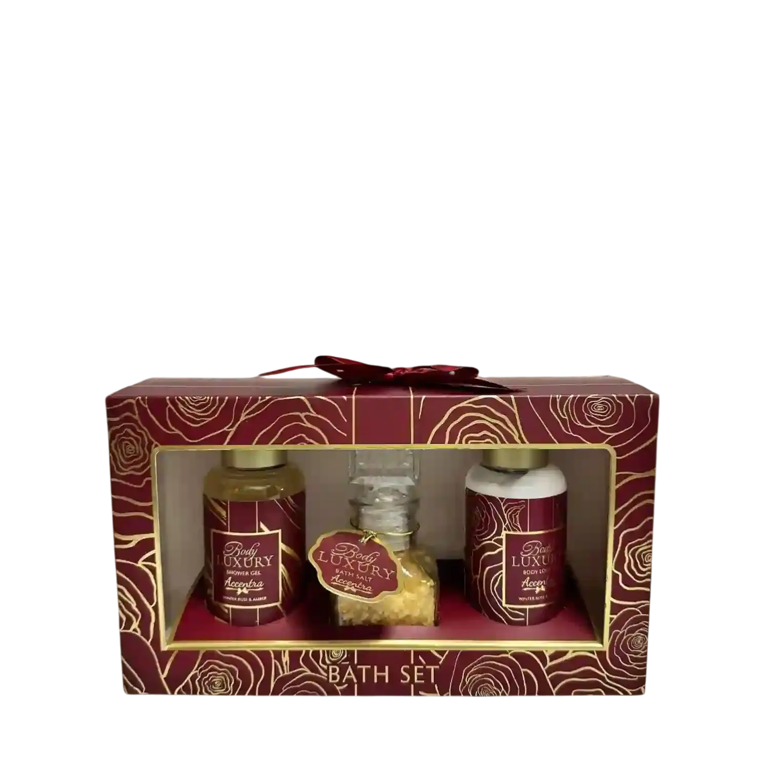 Coffret Accentra Luxury Winter Rose Ambre Sels de bain
