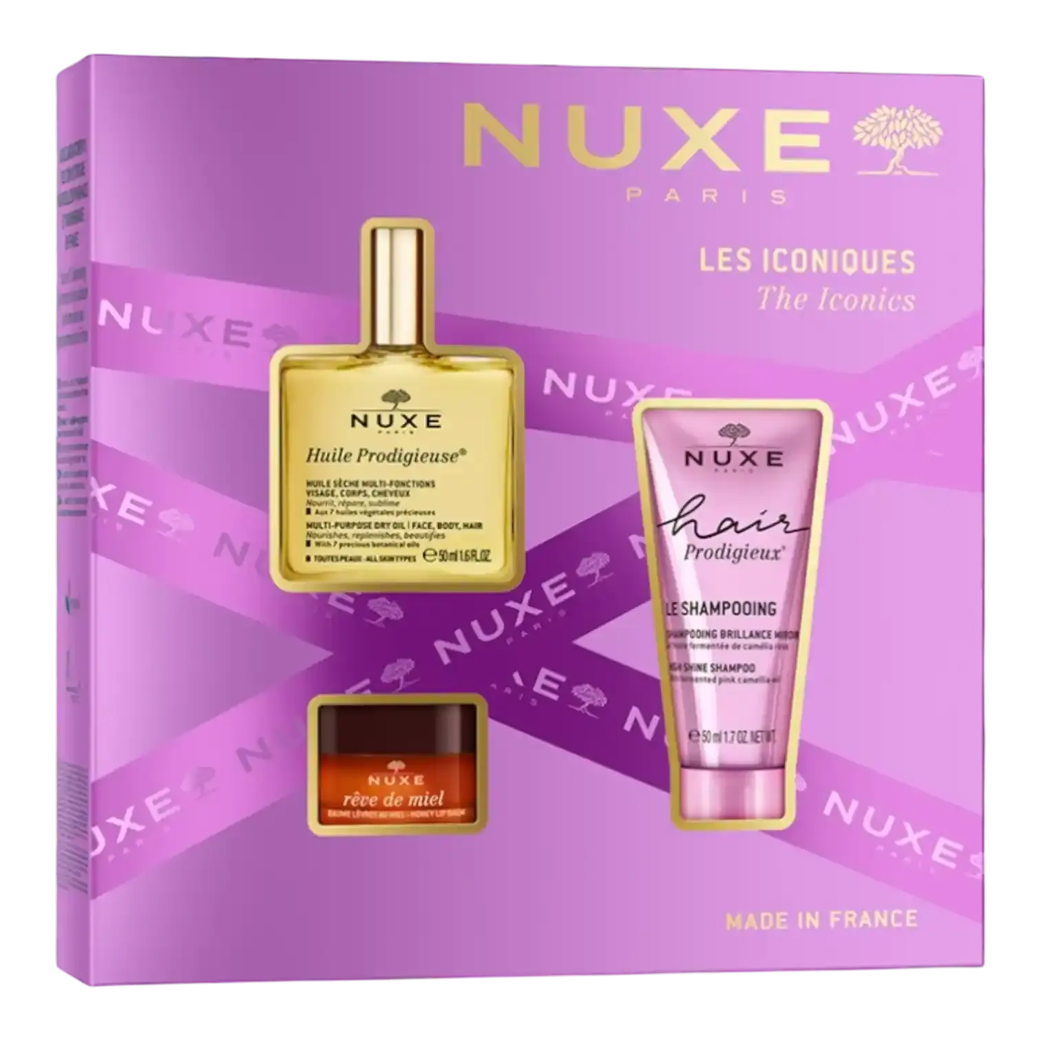 Coffret Nuxe Les Iconiques Huile Baume Crème