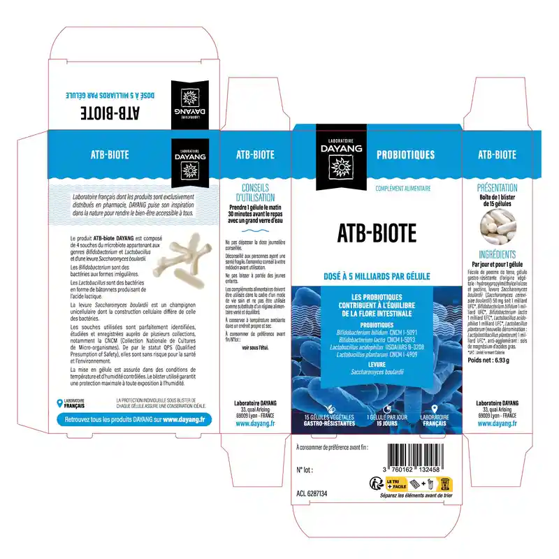 Boîte de DAYANG ATB-Biote Probiotiques
