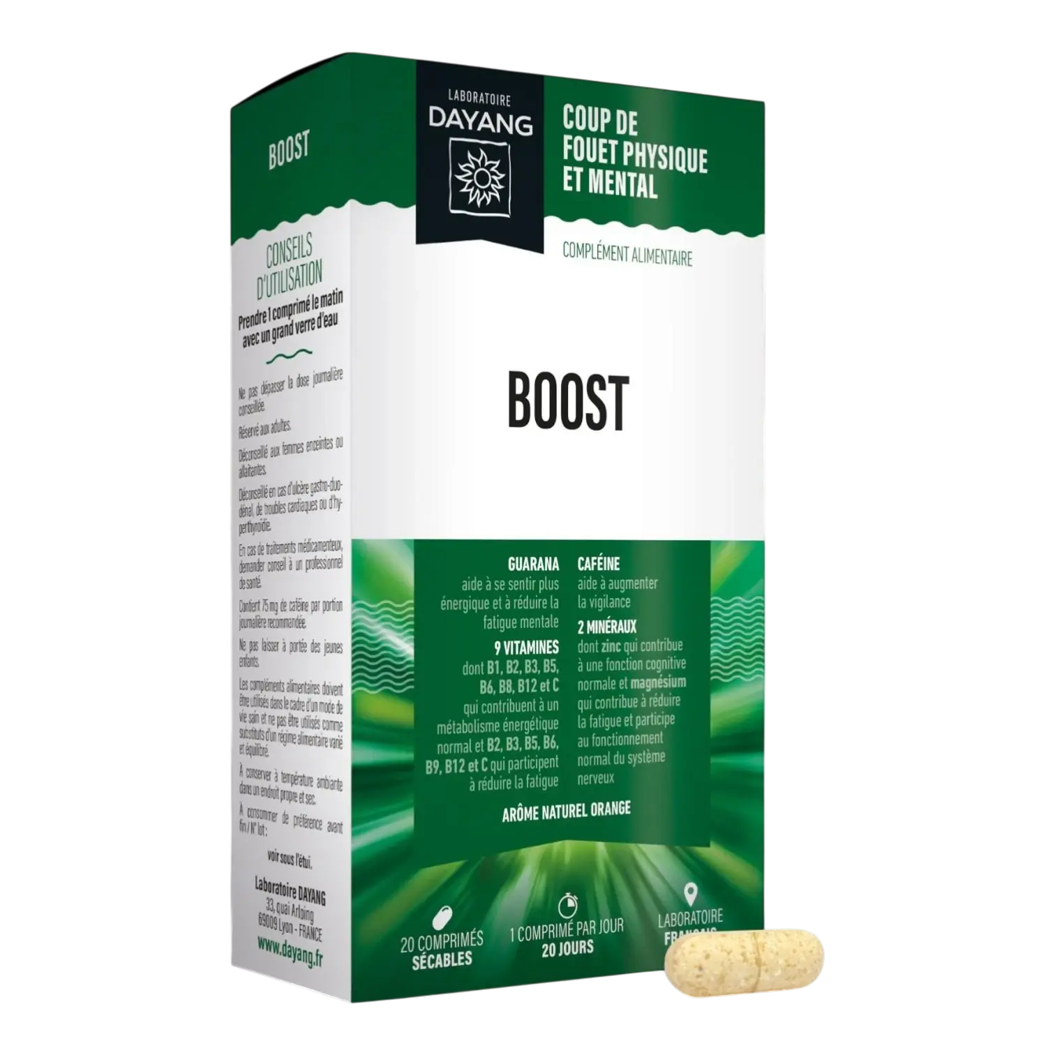 Boîte de DAYANG Boost Coup de Fouet Physique et Mental