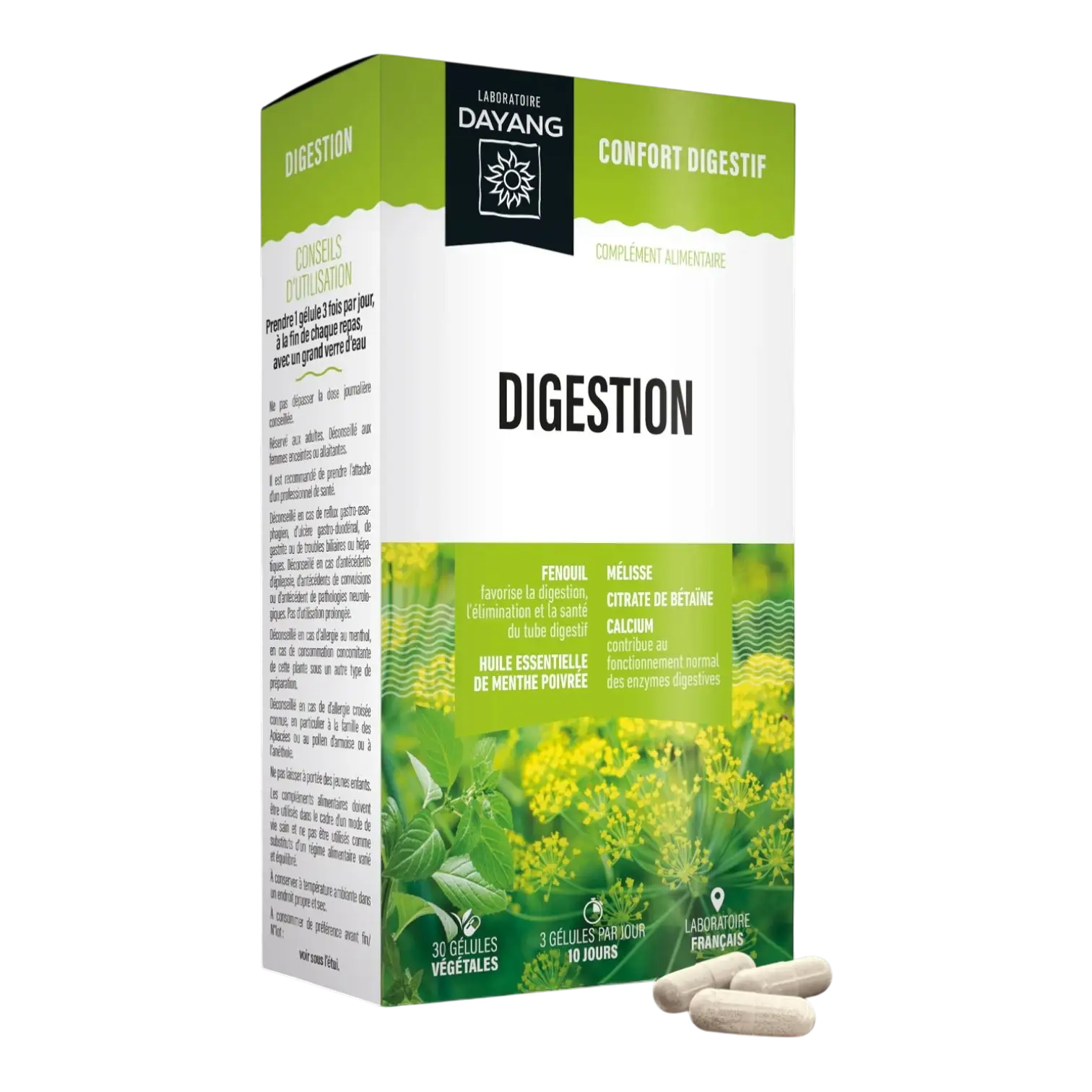 Boîte de DAYANG Digestion 30 gélules