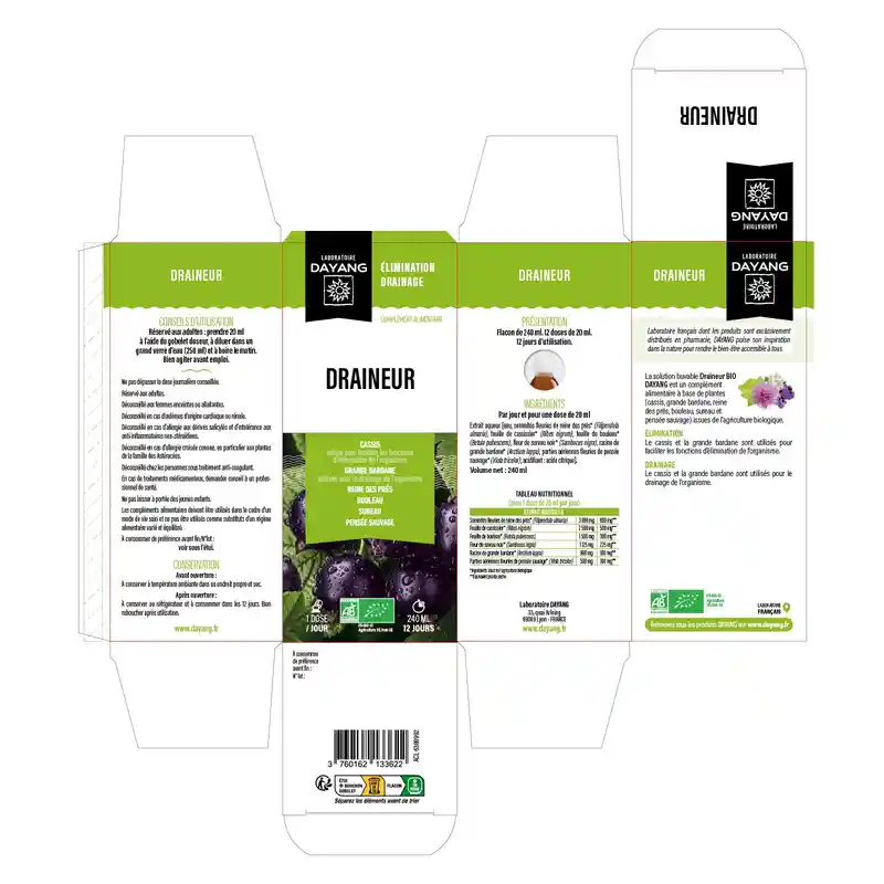 Flacon de DAYANG Draineur BIO