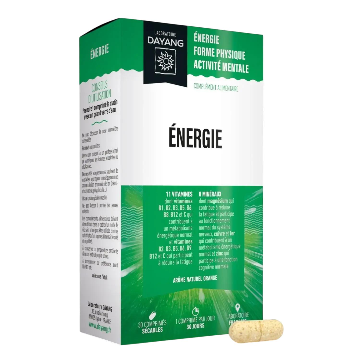 Boîte de DAYANG Énergie 30 comprimés