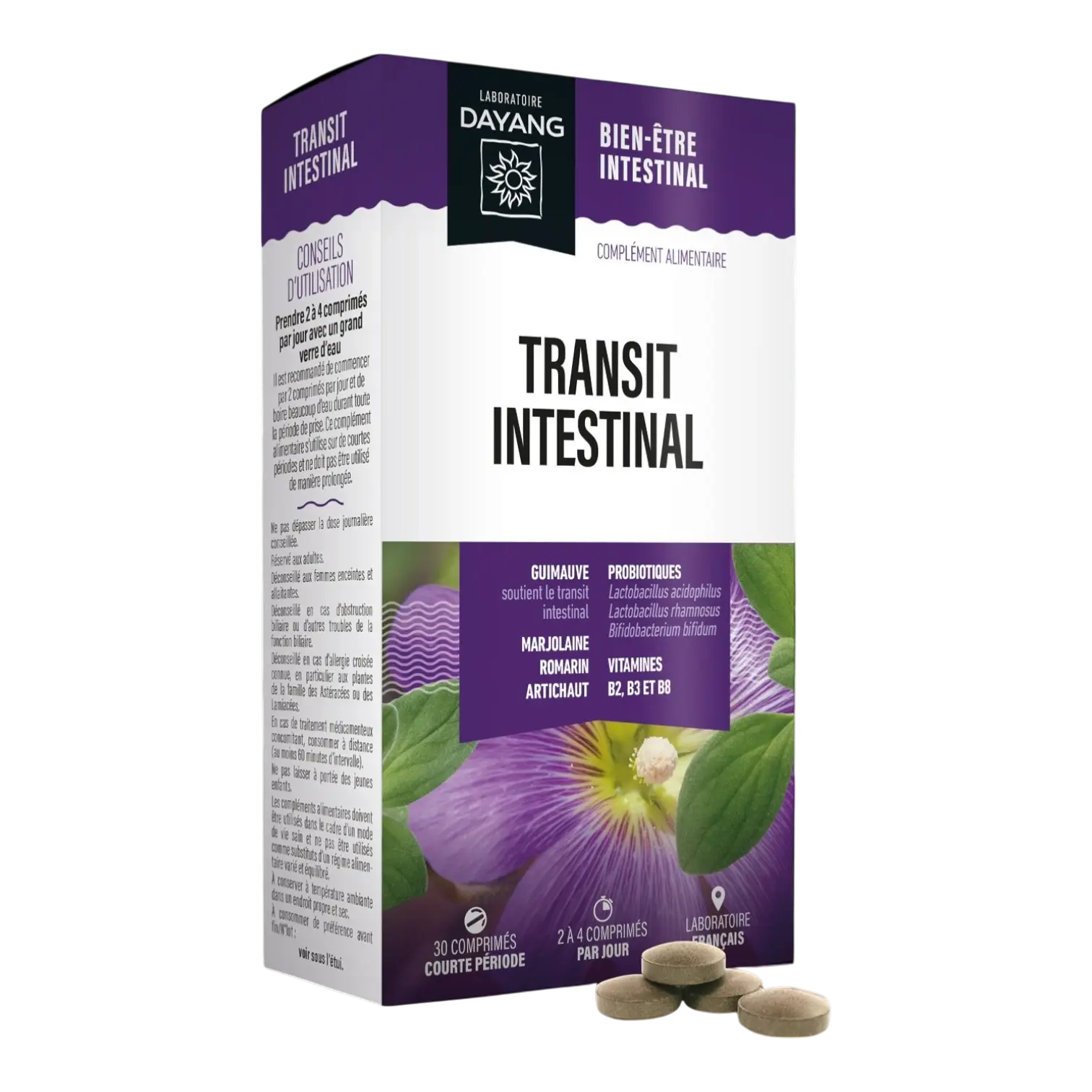 Boîte de DAYANG Transit Intestinal 30 Comprimés