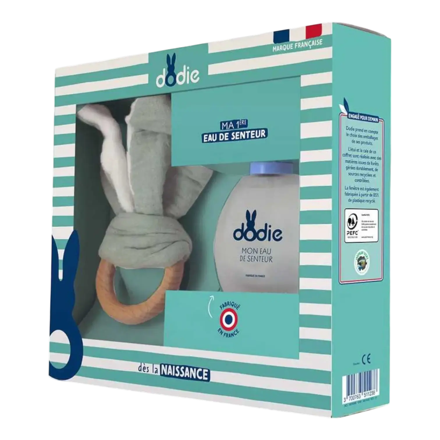 Coffret Eau de Senteur et Doudou de dentition Dodie