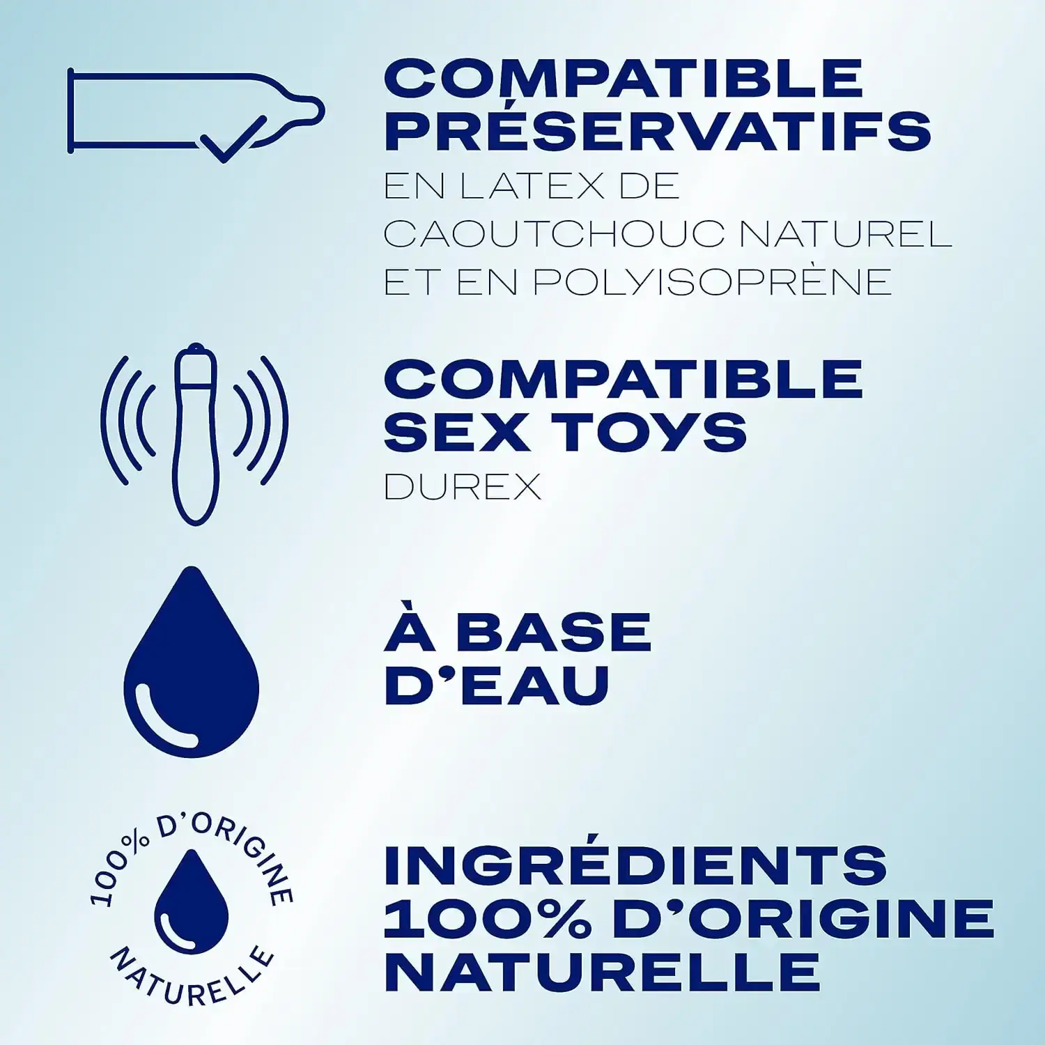 Tube de Durex Natural Gel Lubrifiant Hydra+ 100ml