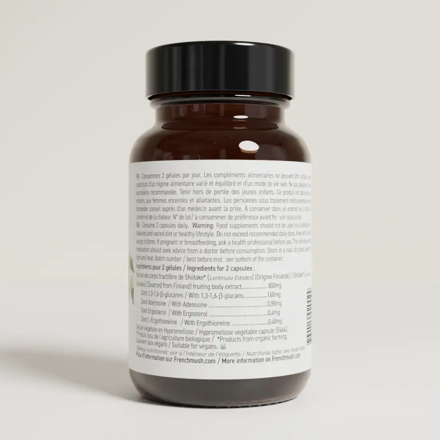 Pilulier French Mush Le Shiitake Bio 56 gélules