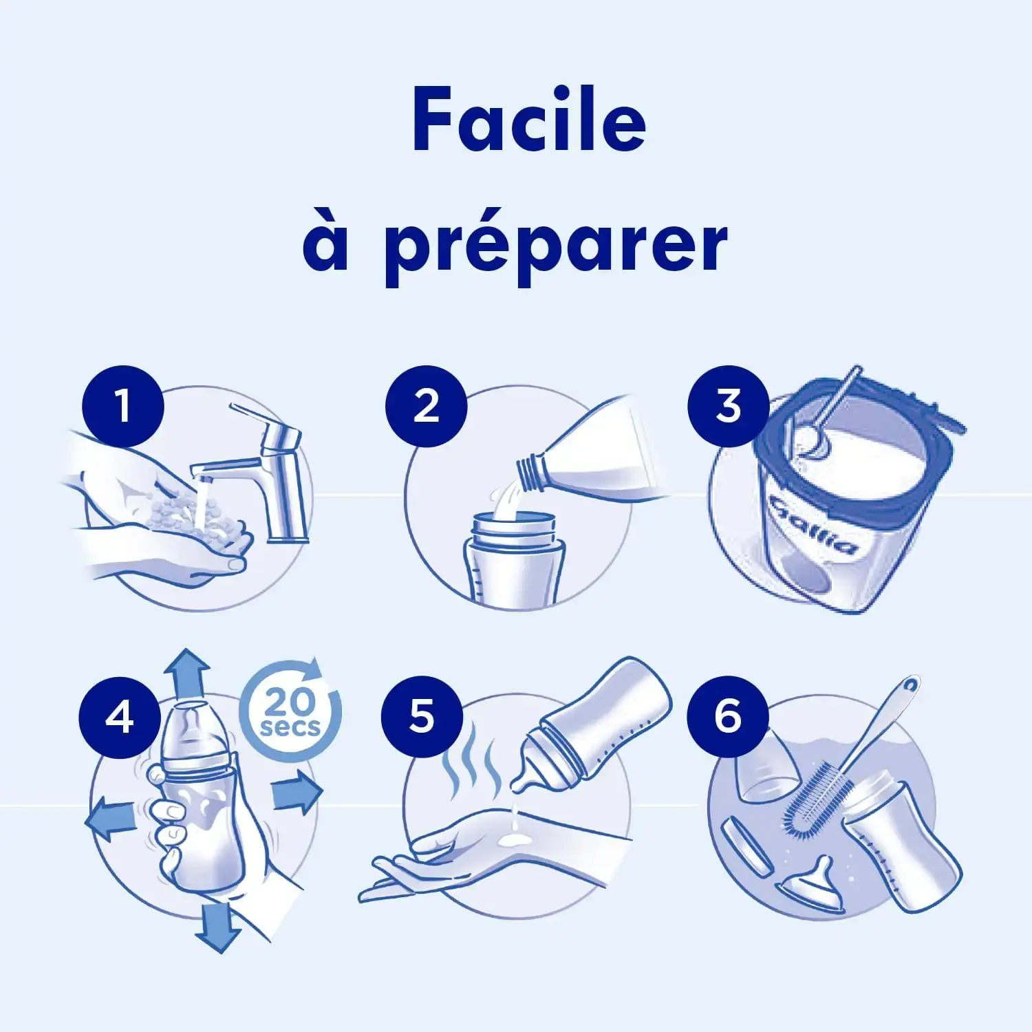 Boîte de lait en poudre GALLIA Calisma 2 - 800g