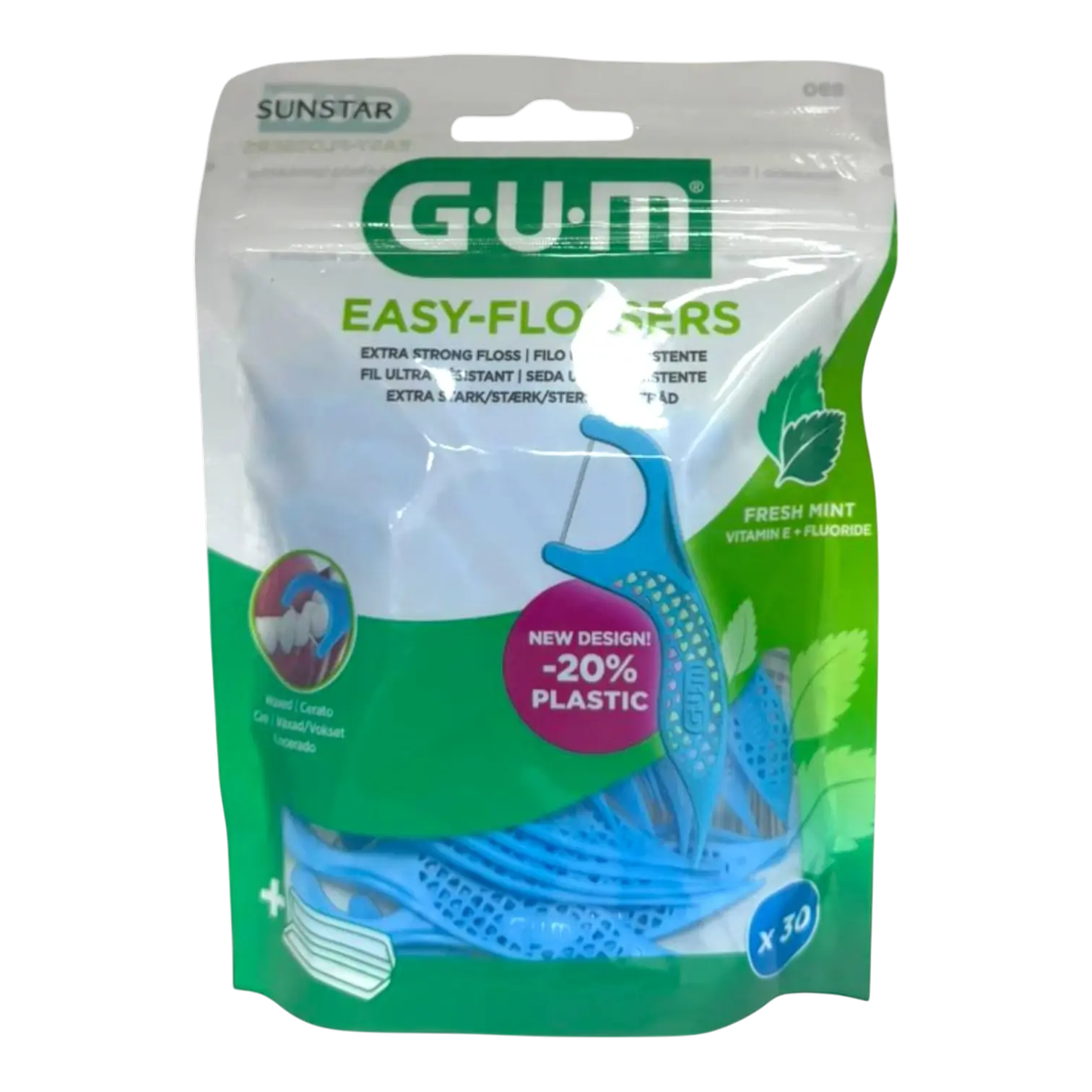 GUM Easy Flossers Porte-Fil 30 Unités