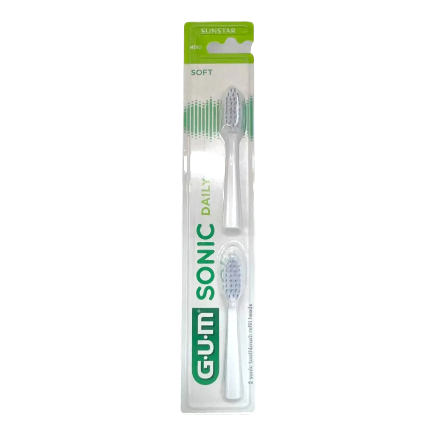 Pack de 2 têtes de brosse GUM Sonic Daily Souple