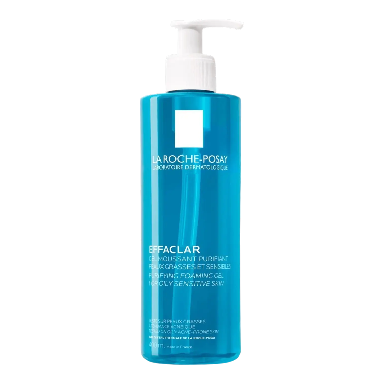 Flacon pompe du Gel Moussant Purifiant Effaclar de La Roche-Posay 400ml