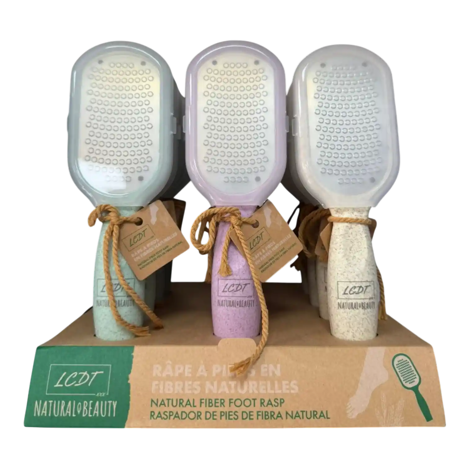 Râpe à pieds en fibres naturelles LCDT Natural Beauty