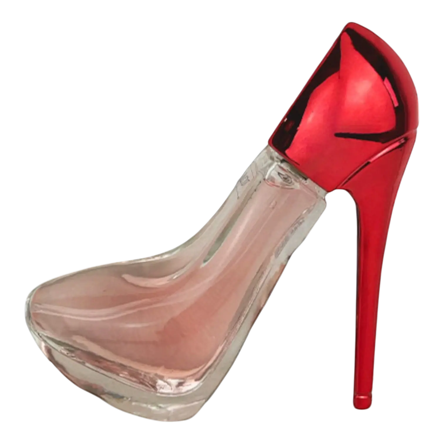 Flacon du parfum LCDT Lady Beauty Red en forme de talon rouge