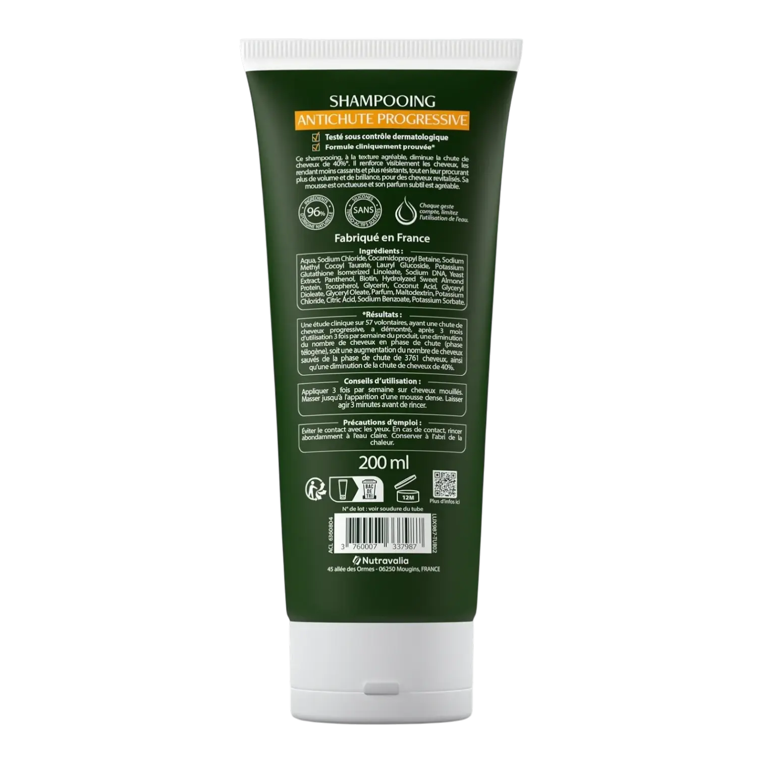 Flacon du Shampooing Chute Progressive Luxeol