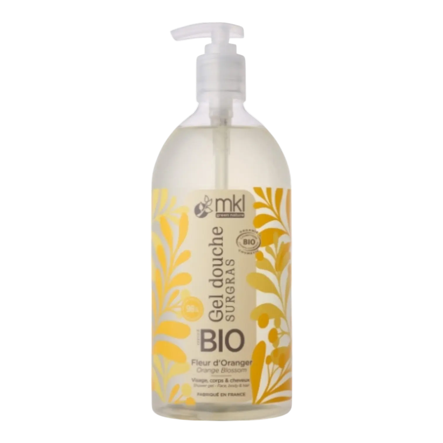 Flacon de MKL Green Nature Gel Douche Surgras Fleur d'Oranger Bio
