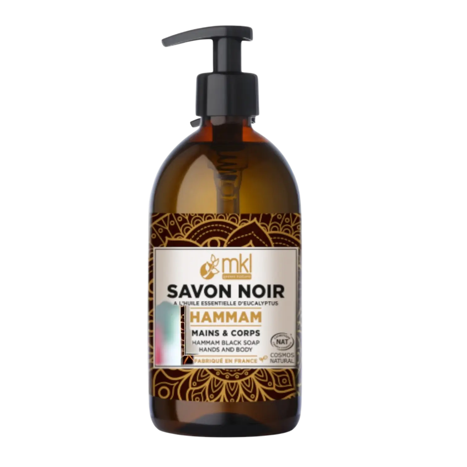 Flacon de Savon Noir Liquide Hammam MKL Green Nature