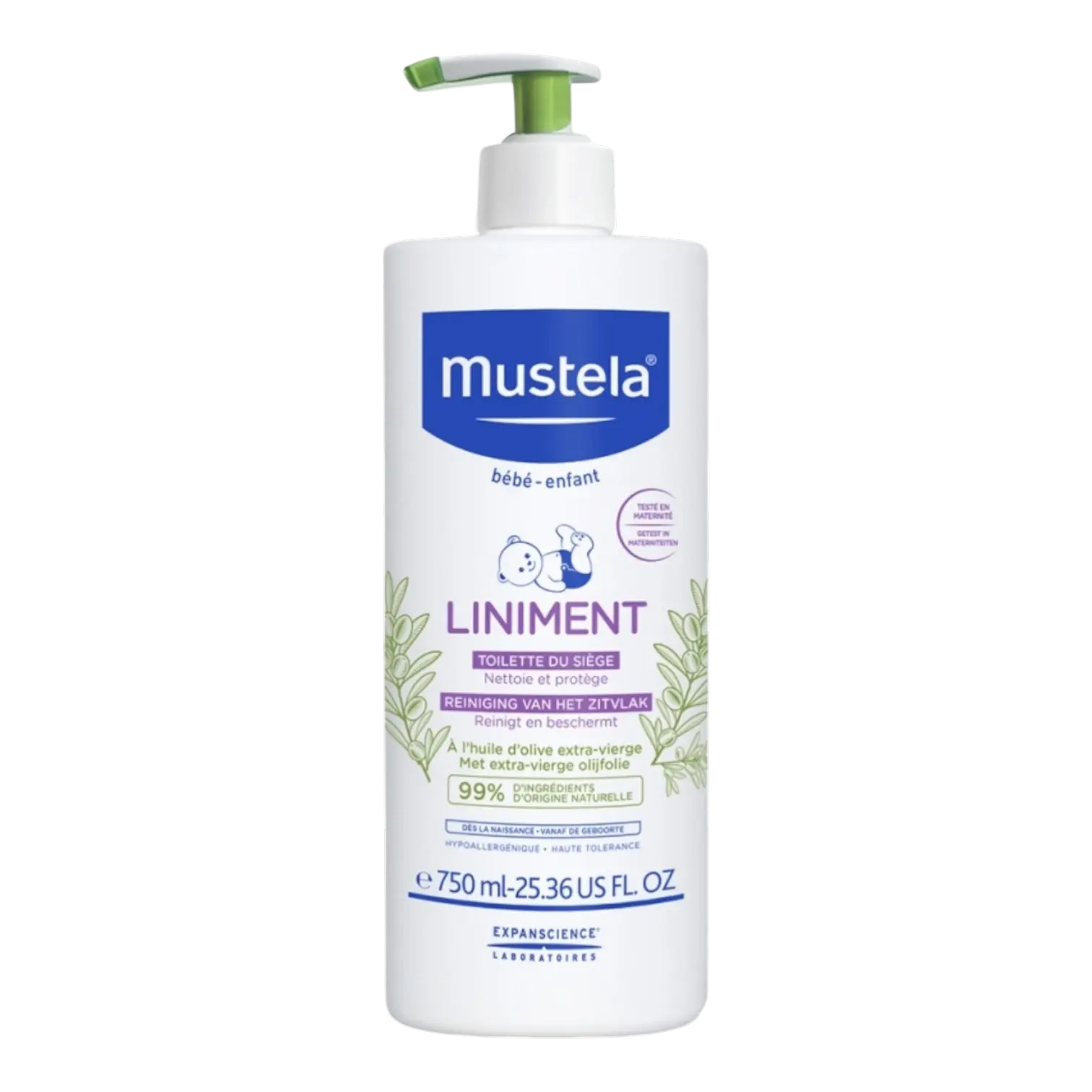Flacon-pompe de Liniment Mustela