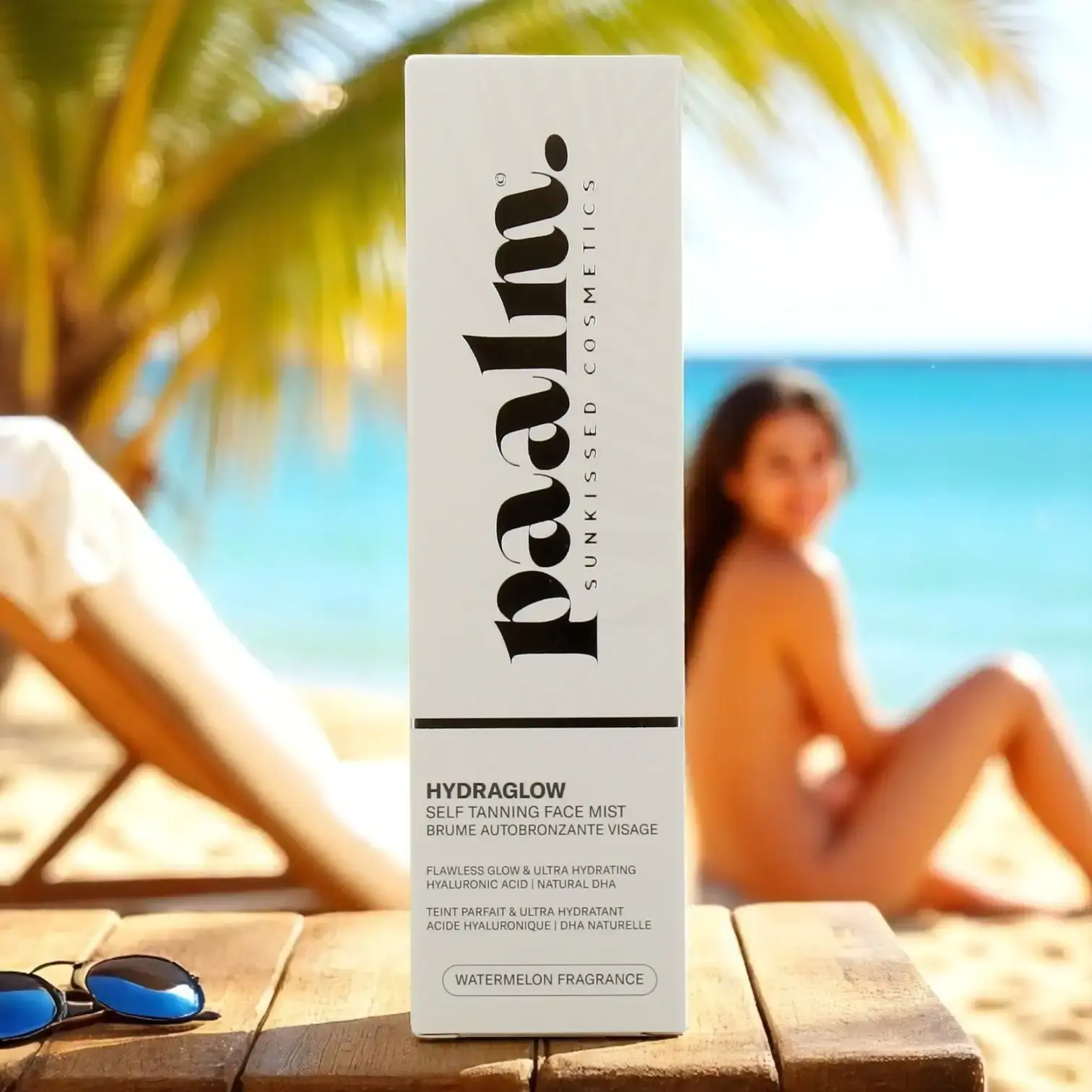 Flacon de la brume autobronzante visage PAALM Hydraglow