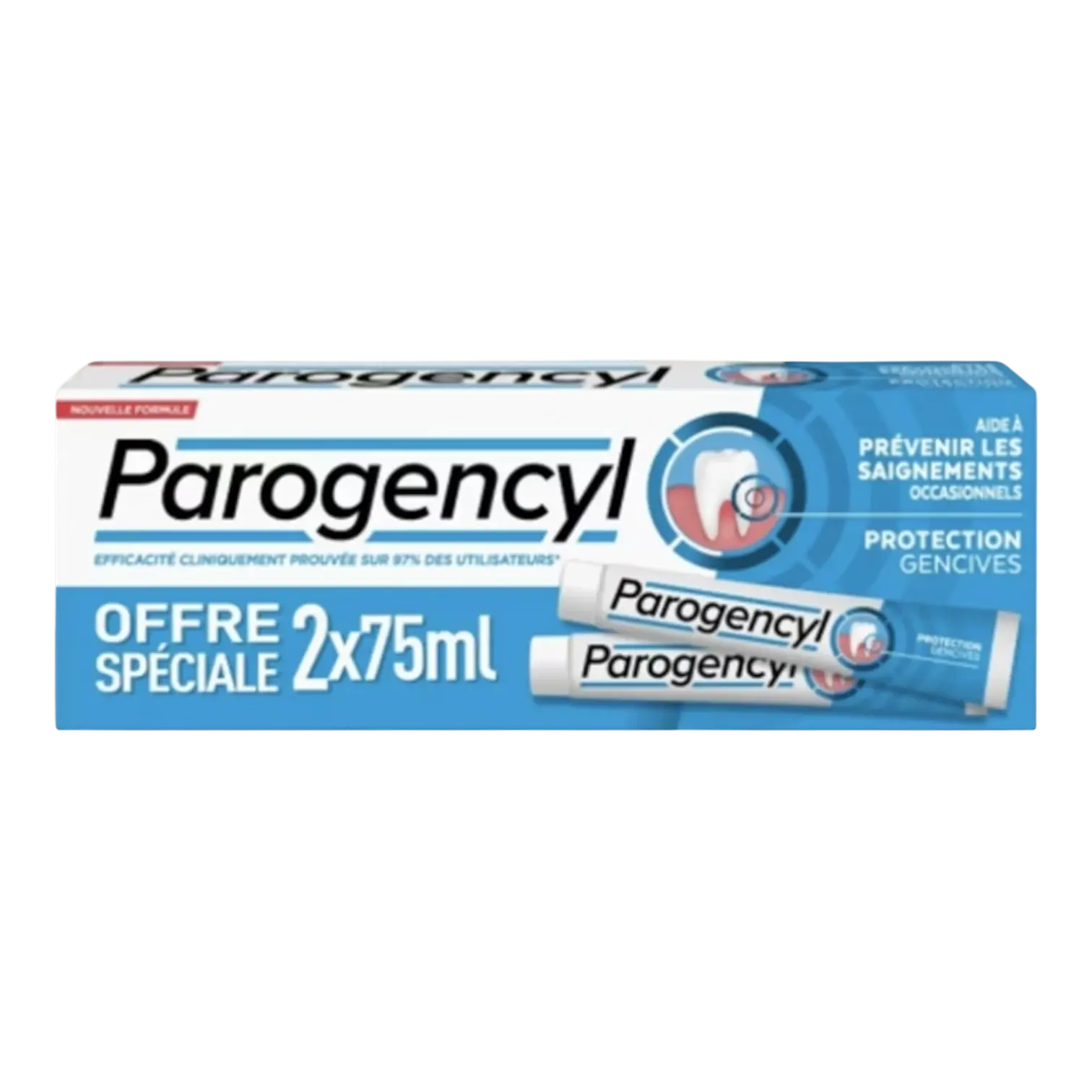 Lot de 2 dentifrices Parogencyl Soin Intensif Gencives