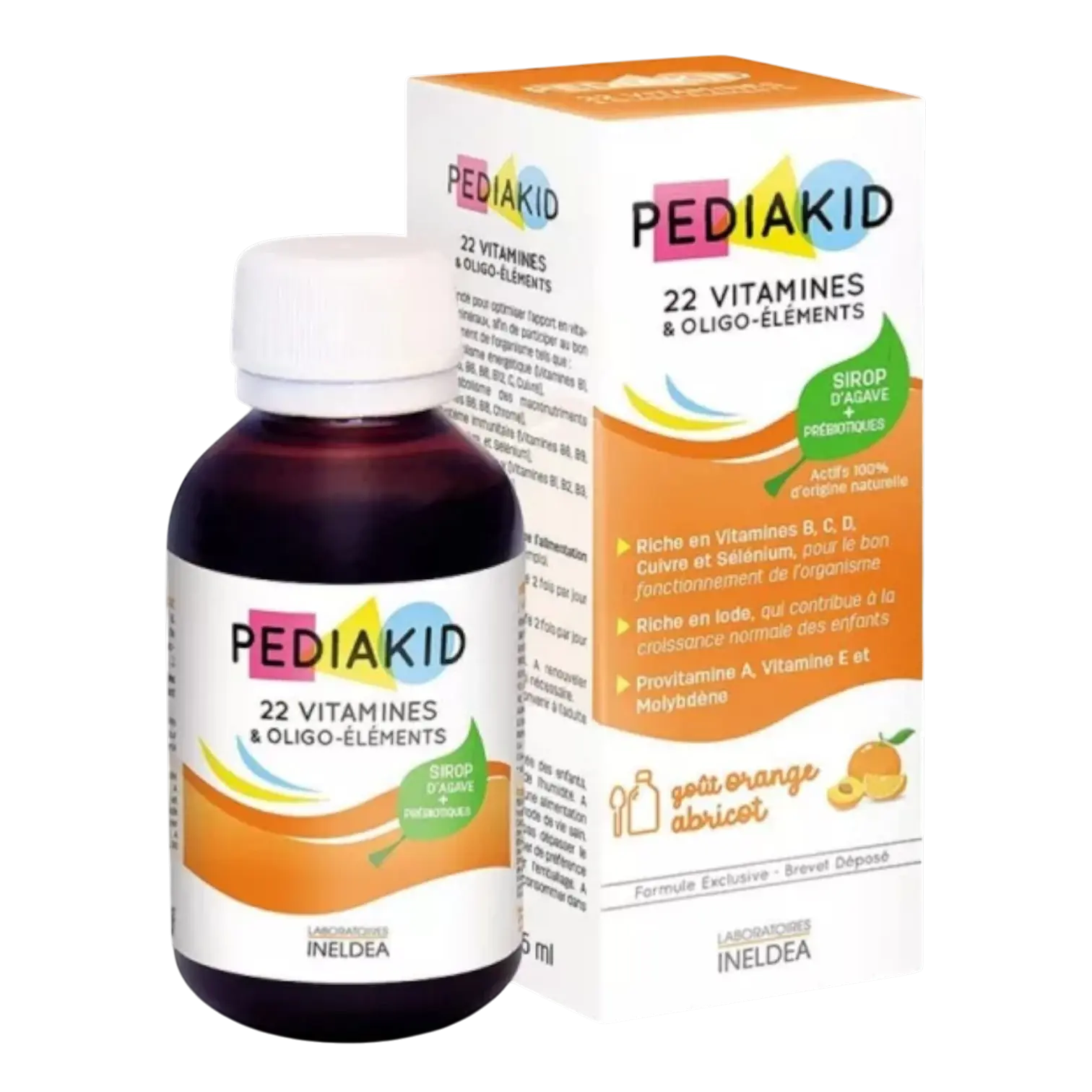 Flacon de sirop PEDIAKID 22 Vitamines et Oligo-éléments