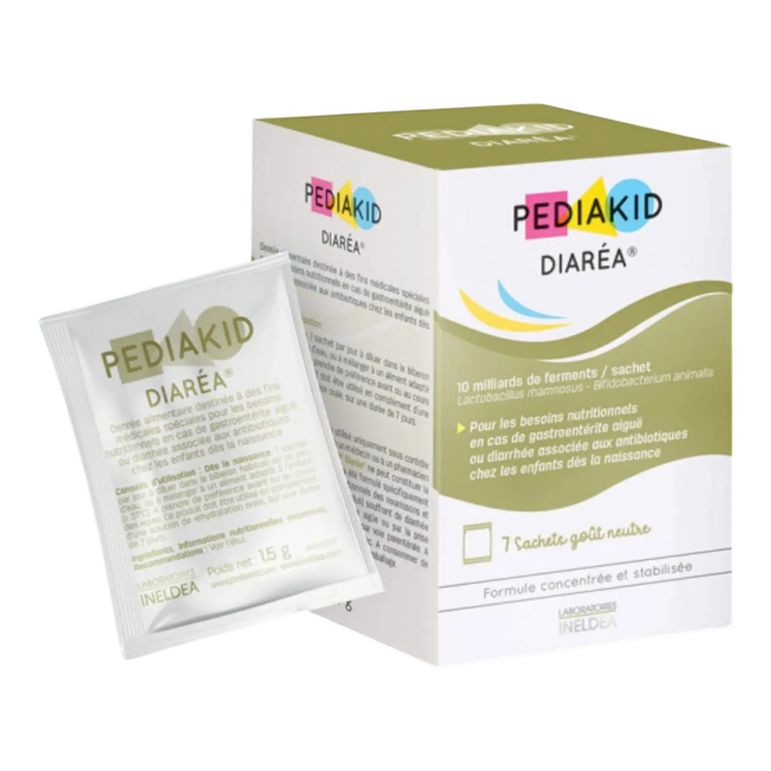 Boîte de PEDIAKID Diaréa 7 sachets