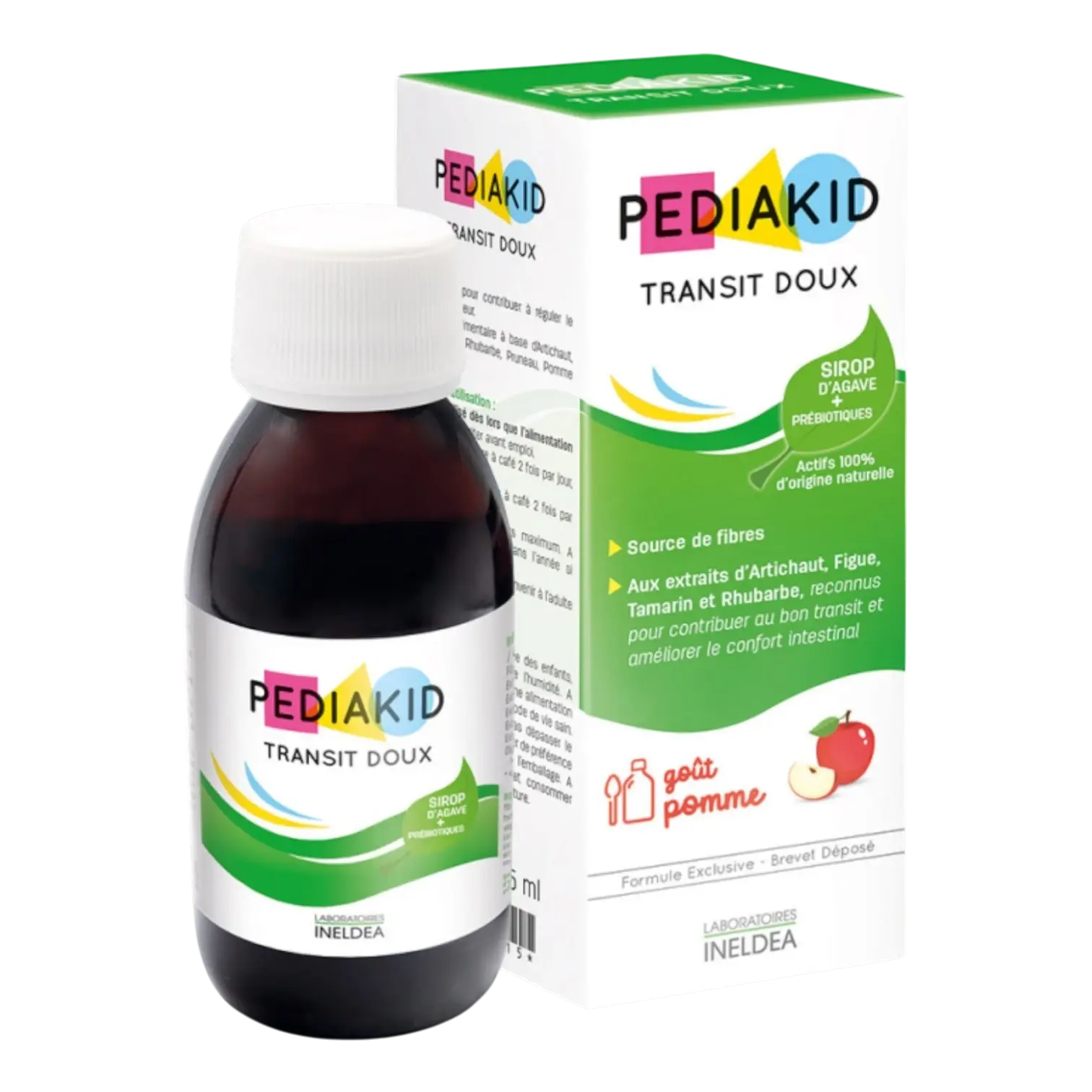 Flacon de PEDIAKID Transit Doux Sirop 125ml