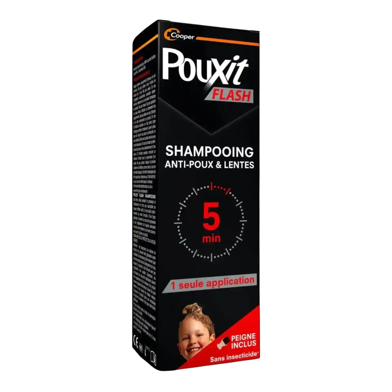 Flacon de Pouxit Flash Shampooing Anti-Poux et Lentes