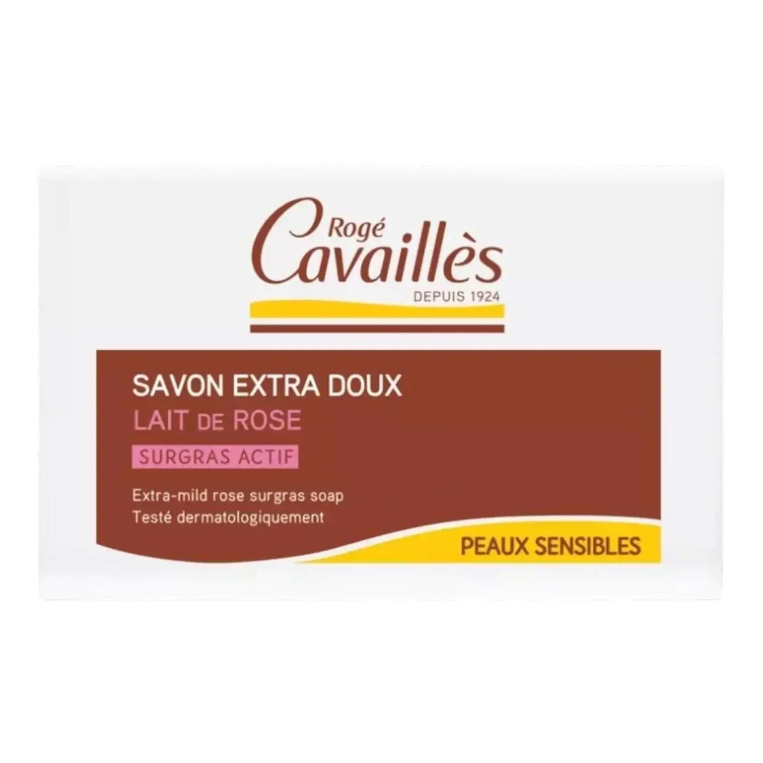 Pain de savon Rogé Cavaillès Extra Doux Lait de Rose
