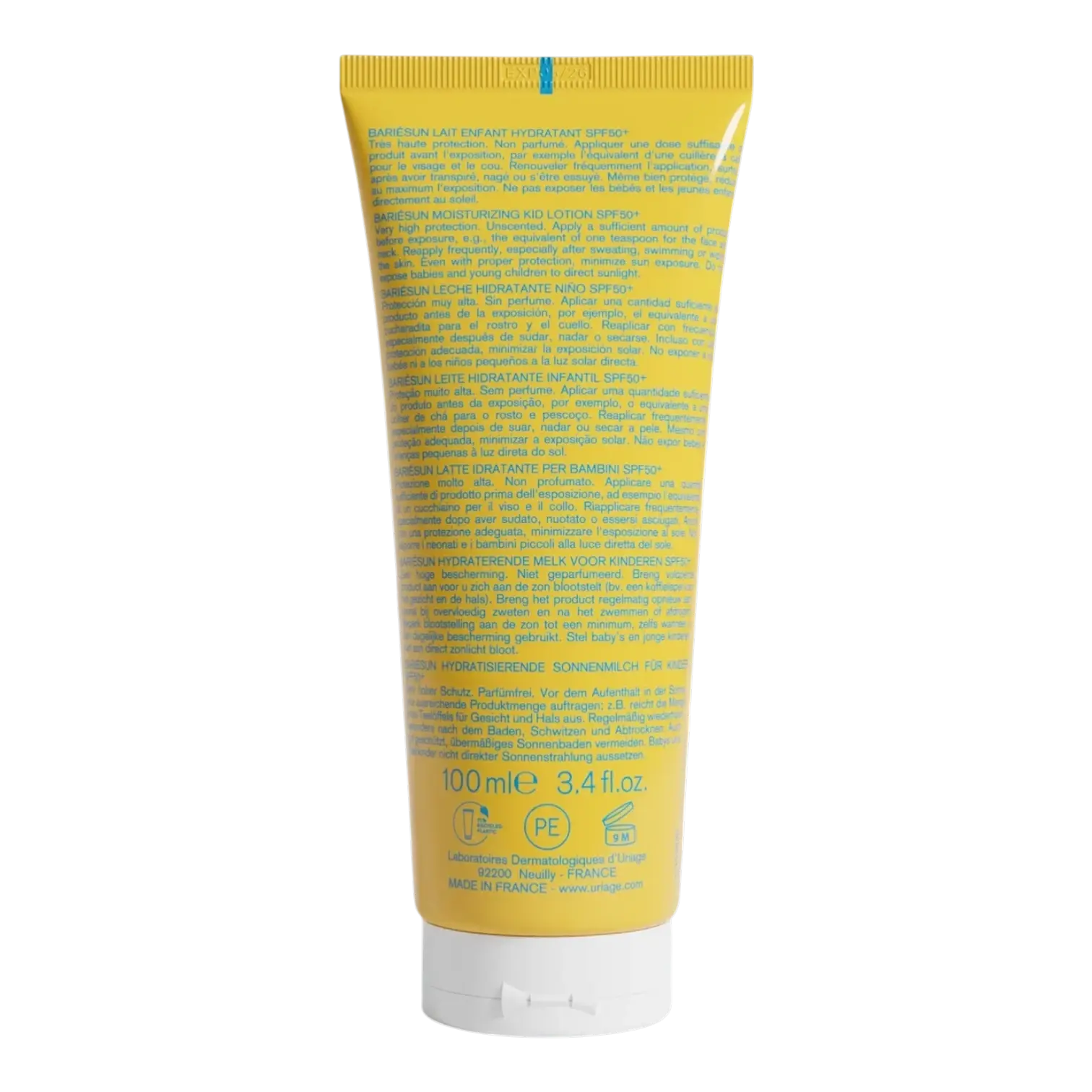 Tube de Uriage Bariésun Lait Enfant SPF50+