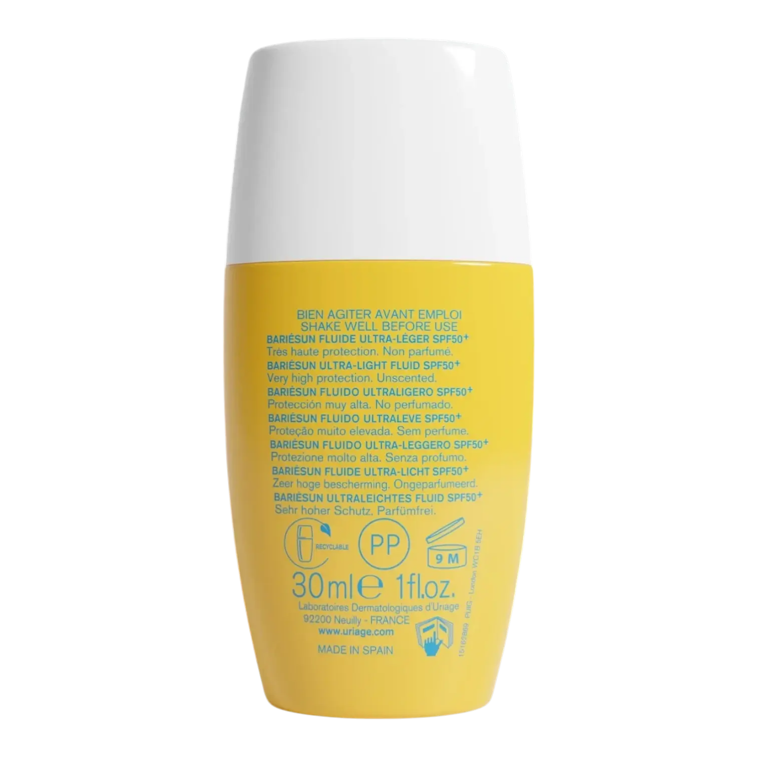 Flacon de Uriage Bariésun Lait Enfants Hydratant SPF50+